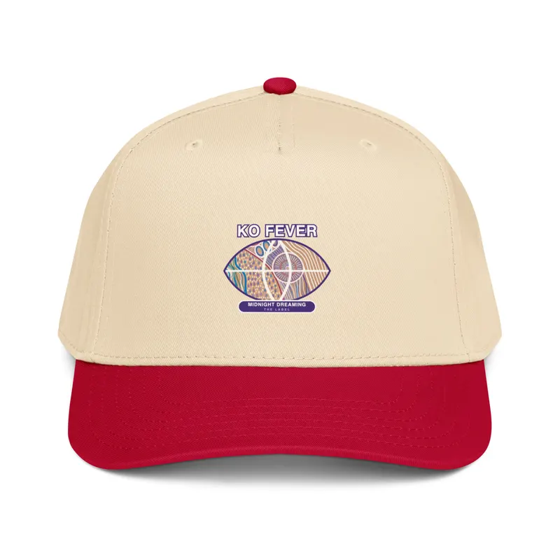 5 panel cap / Red/Natural — Red/Natural