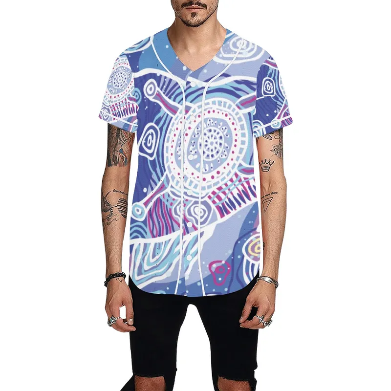 All Over Print Baseball Jersey for Men — Midnight Dreaming