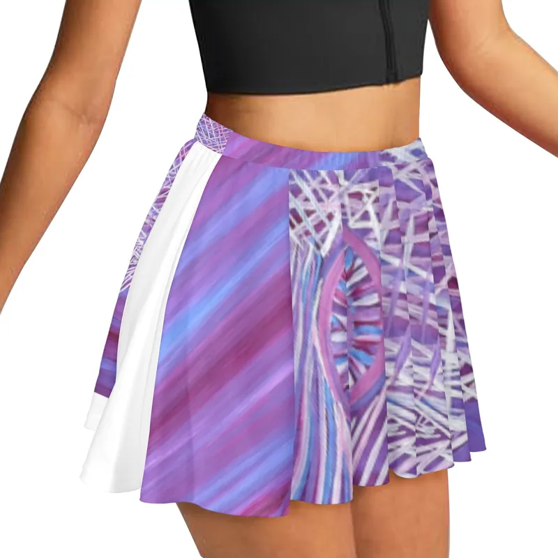 All Over Print Skater Skirt — Midnight Dreaming