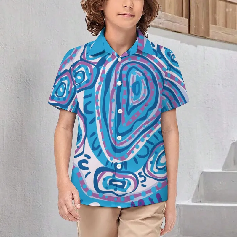 Children's Short Sleeved Shirt — Design 3 — Midnight Dreaming
