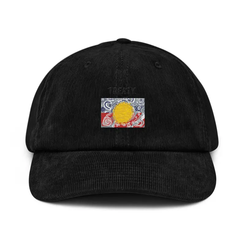 Corduroy hat / Black — Black
