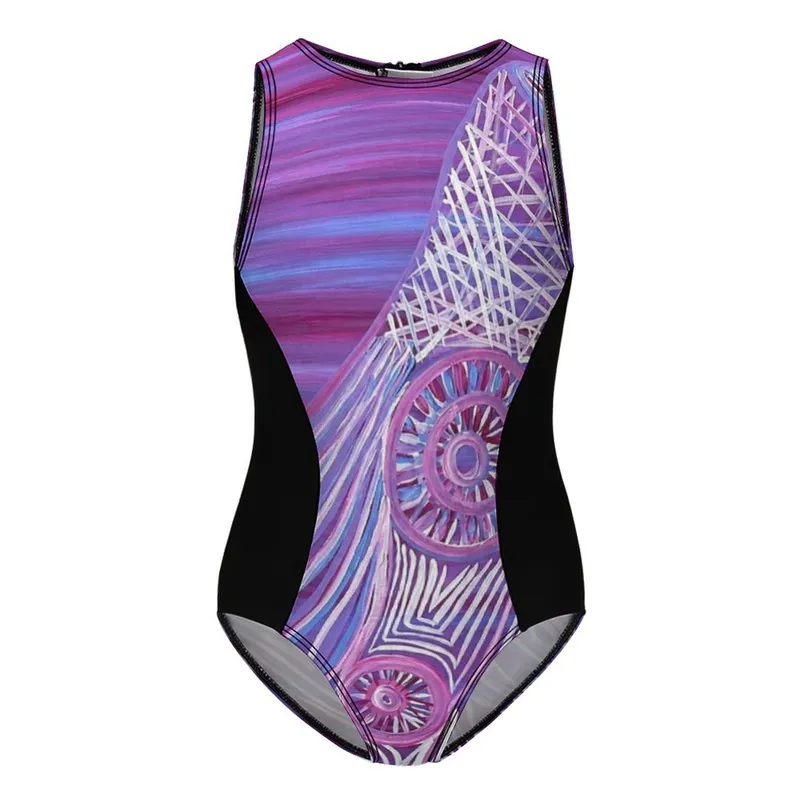 Girls' One-Piece Swimsuit — Midnight Dreaming