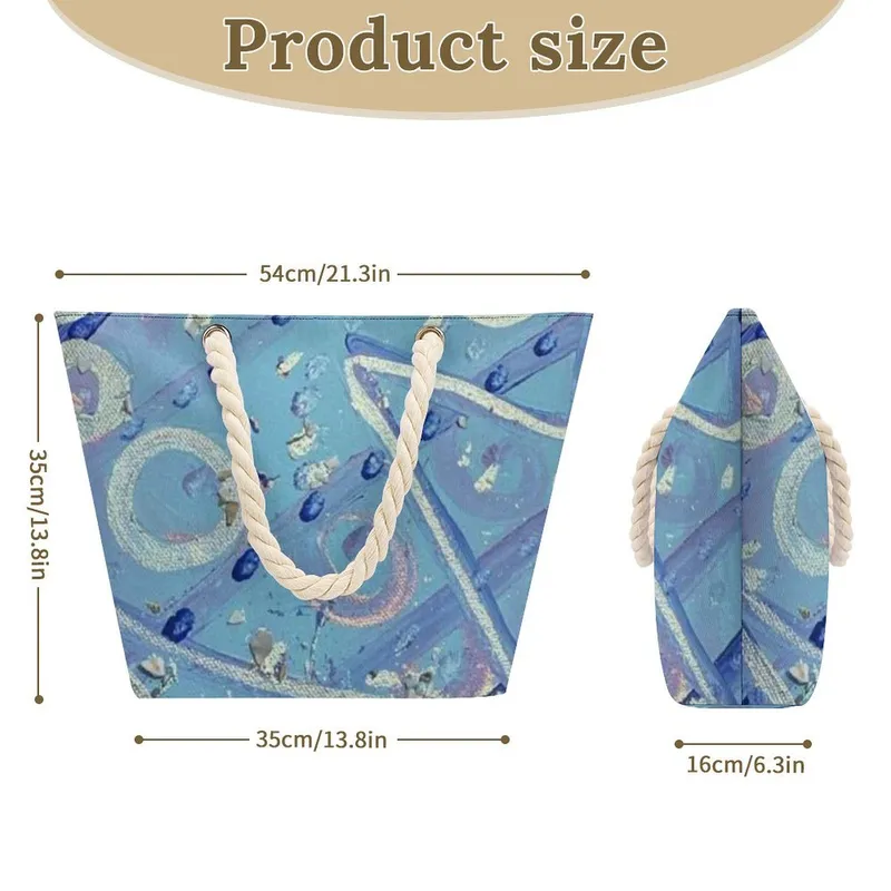 Hemp Rope Tote Bag — Midnight Dreaming