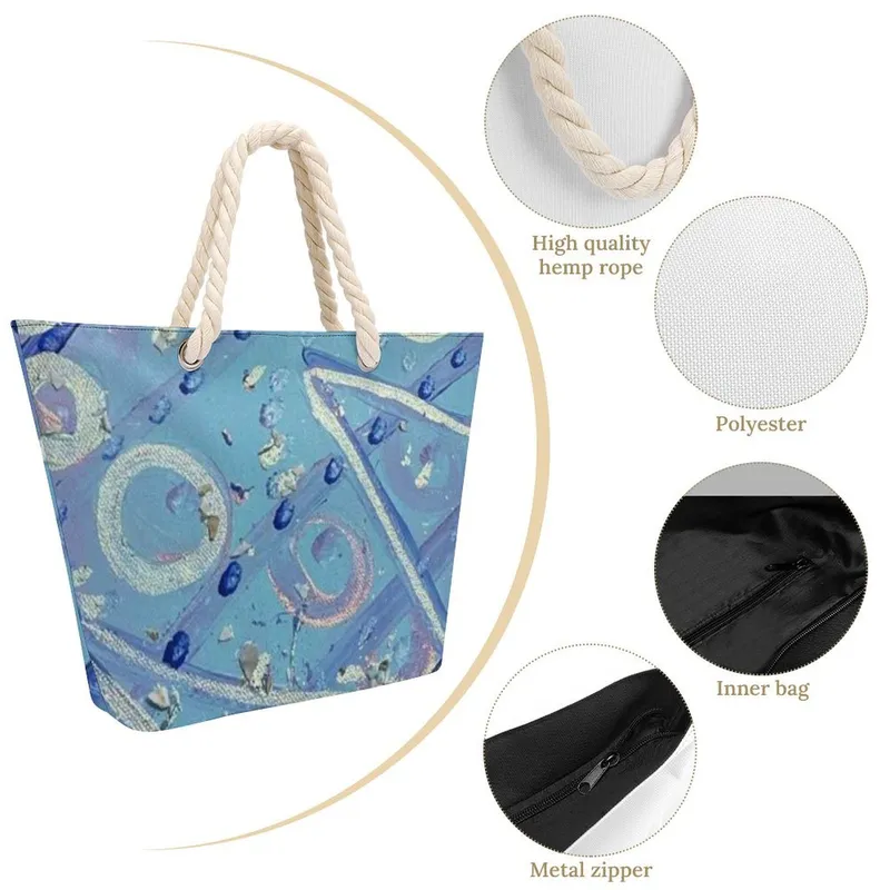 Hemp Rope Tote Bag — Midnight Dreaming