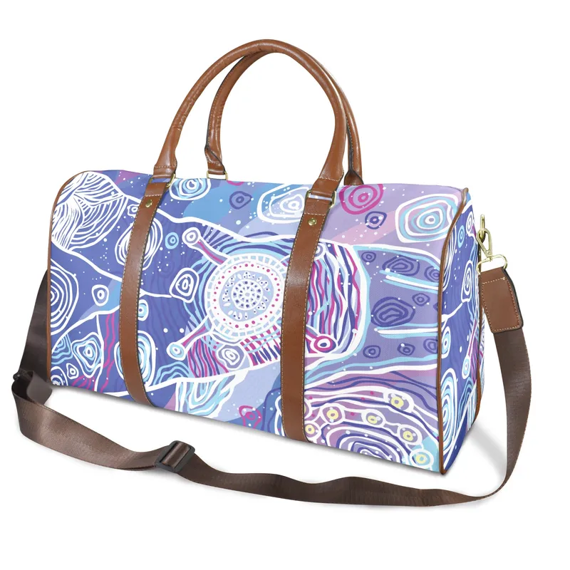 Large Capacity Travel Bag-Large (Brown Long Patch) — Midnight Dreaming