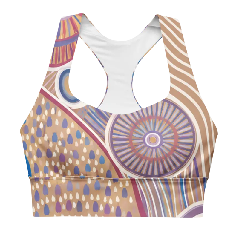 Recycled Longline Sports Bra / White / XS — White