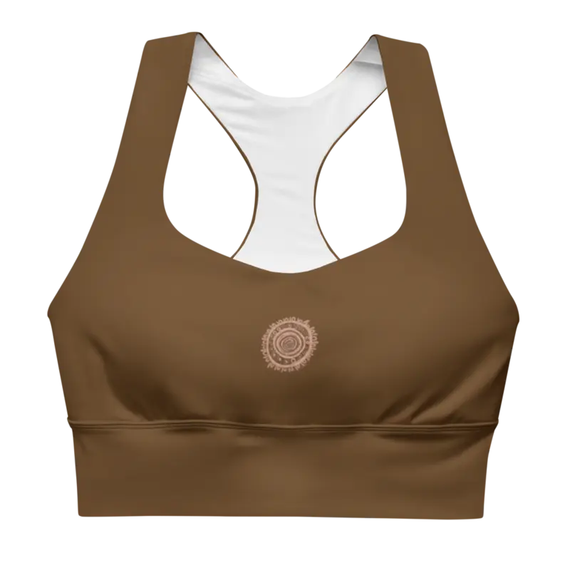 Recycled Longline Sports Bra / White / XS — White