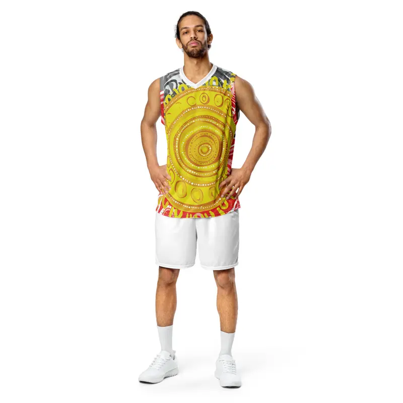 Recycled unisex basketball jersey / 2XS — White