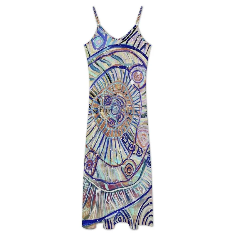 Sleeveless Strappy Maxi Dress — Midnight Dreaming