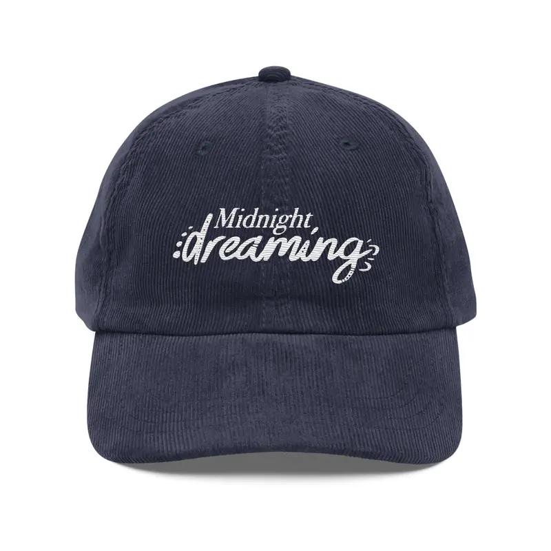 Vintage corduroy cap / Navy — Navy