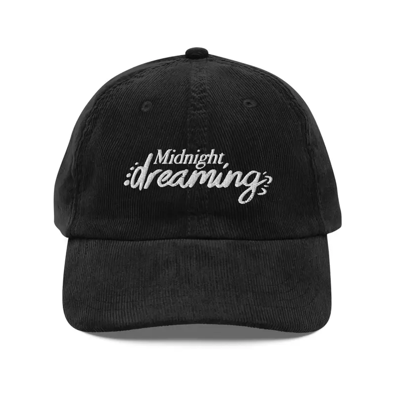 Vintage corduroy cap / Black — Black