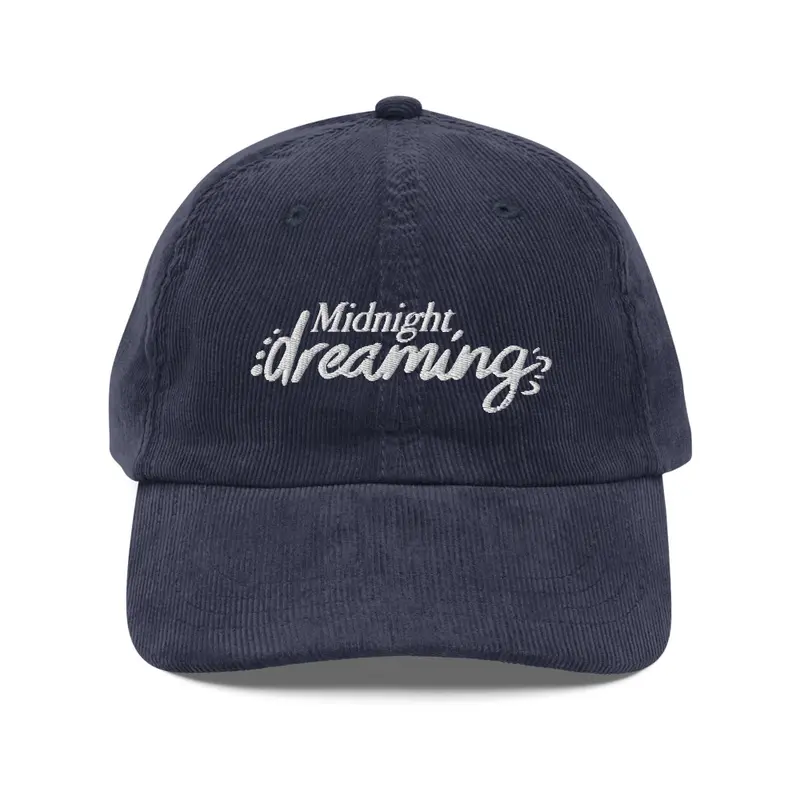 Vintage corduroy cap / Navy — Navy
