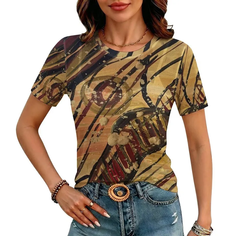 Woman's Mesh T-Shirt — Midnight Dreaming
