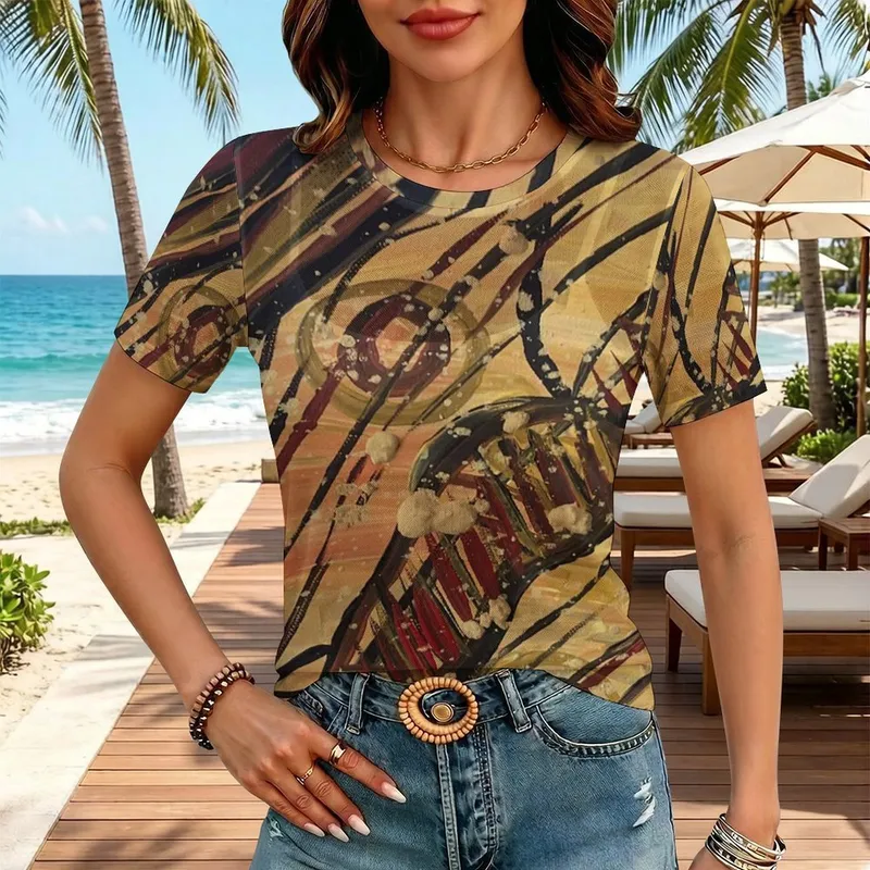Woman's Mesh T-Shirt — Midnight Dreaming