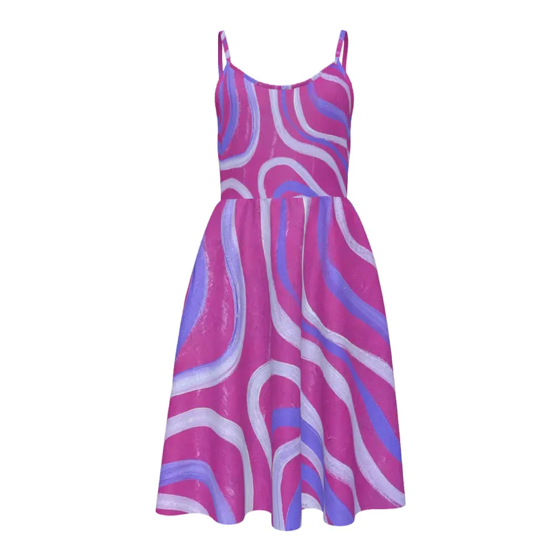 Women's Cami Dress with Side Pockets — Midnight Dreaming