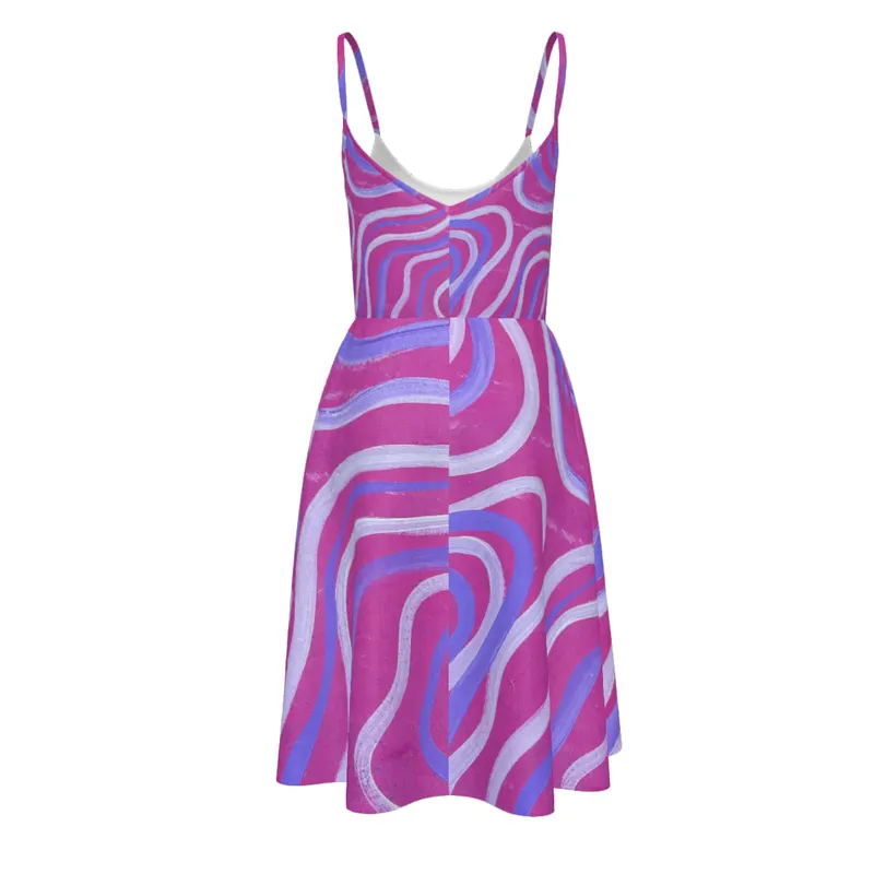 Women's Cami Dress with Side Pockets — Midnight Dreaming