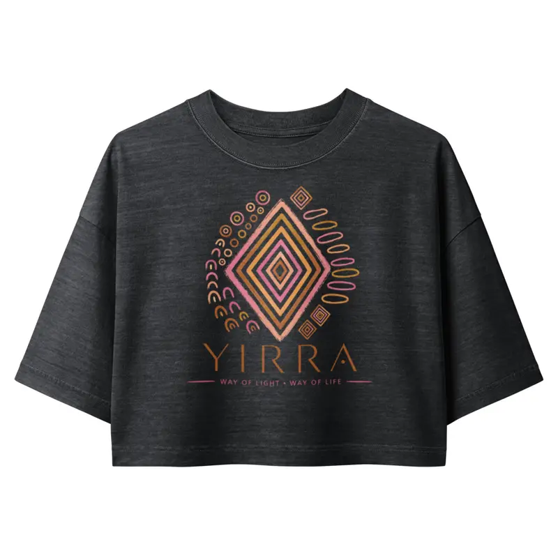 Women’s garment dye cropped tee / Washed Black / S — Washed Black