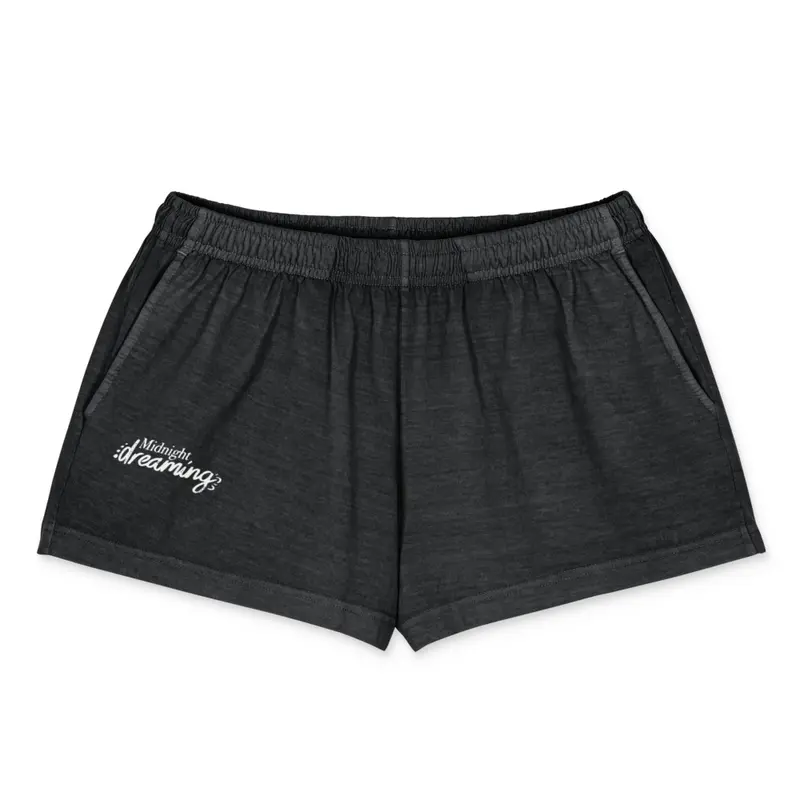 Women's garment-dyed shorts / Washed Black / S — Washed Black