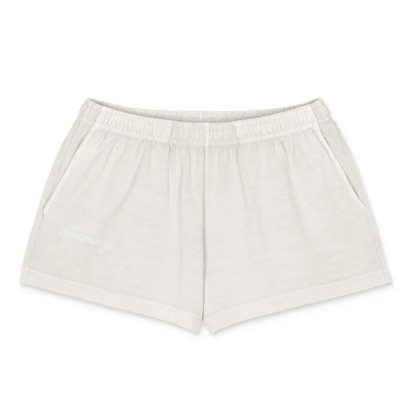 Women's garment-dyed shorts / Vintage White / S — Vintage White