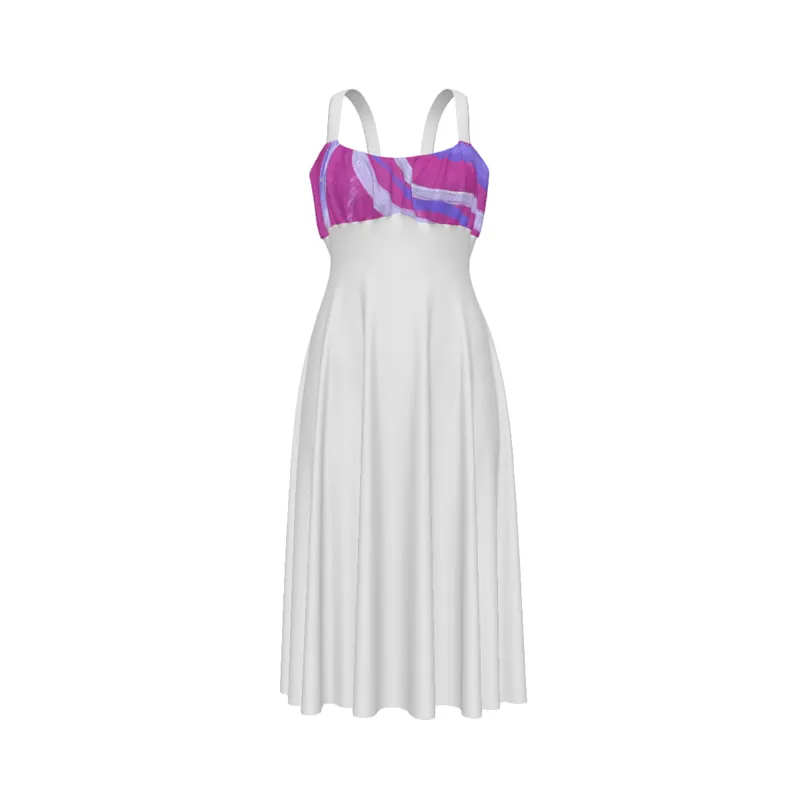 Women's High Waist Suspender Dress — Midnight Dreaming