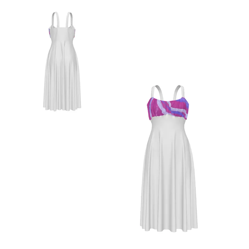 Women's High Waist Suspender Dress — Midnight Dreaming