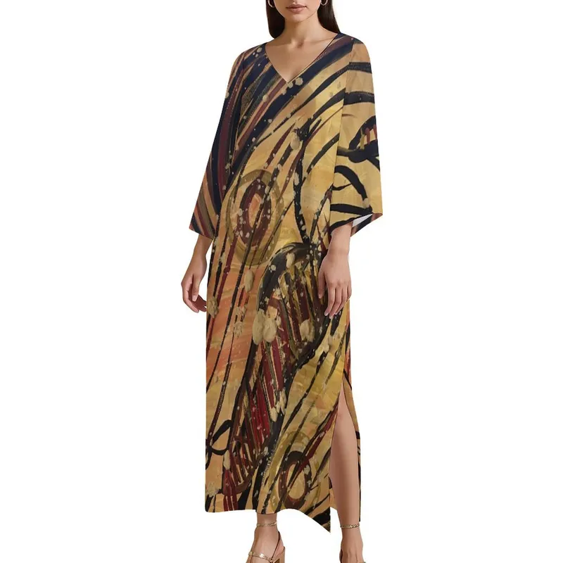 Women's Kaftan Midi Dress — Midnight Dreaming