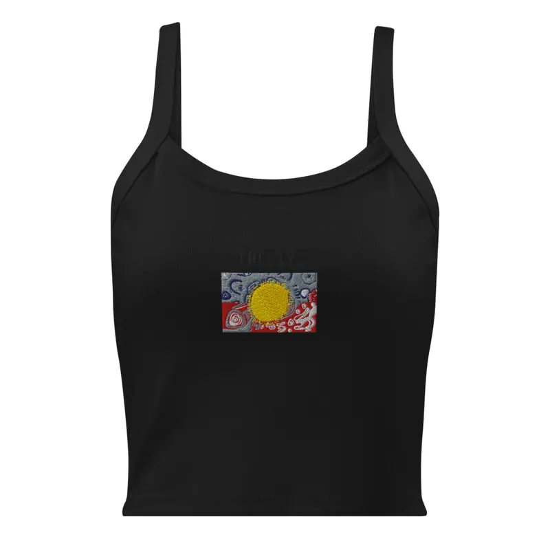 Women’s micro-rib tank top / Solid Black Blend / XS — Solid Black Blend