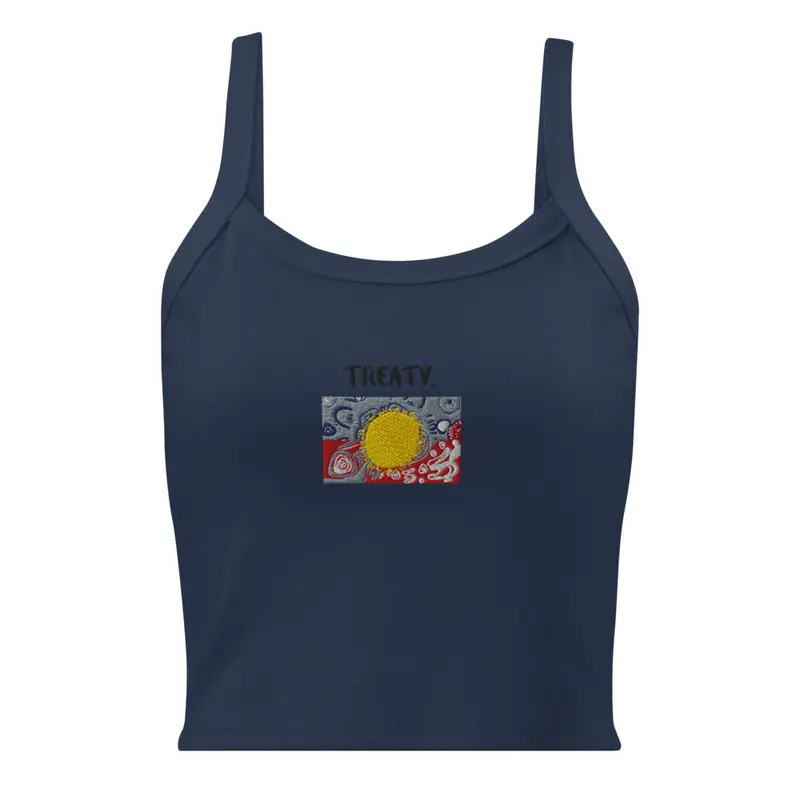 Women’s micro-rib tank top / Solid Navy Blend / XS — Solid Navy Blend