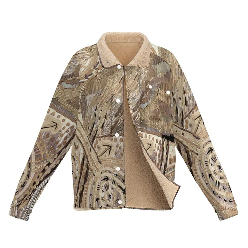 Women's Stand Collar Fleece Jacket — Midnight Dreaming