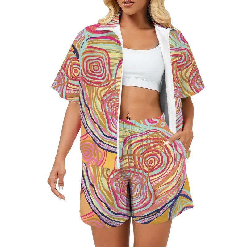 Women's Windbreaker Short Set — Midnight Dreaming