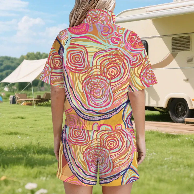Women's Windbreaker Short Set — Midnight Dreaming
