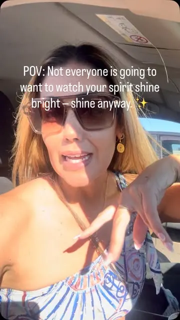 POV: Not everyone is going to want to watch your spirit shine bright — shine anyway. ✨
Some people will celebrate your growth, others will b